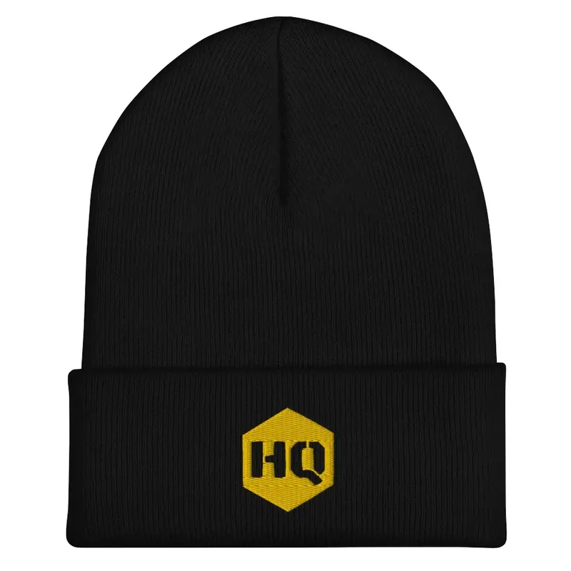 HQ Hive Beanie with Yellow Logo